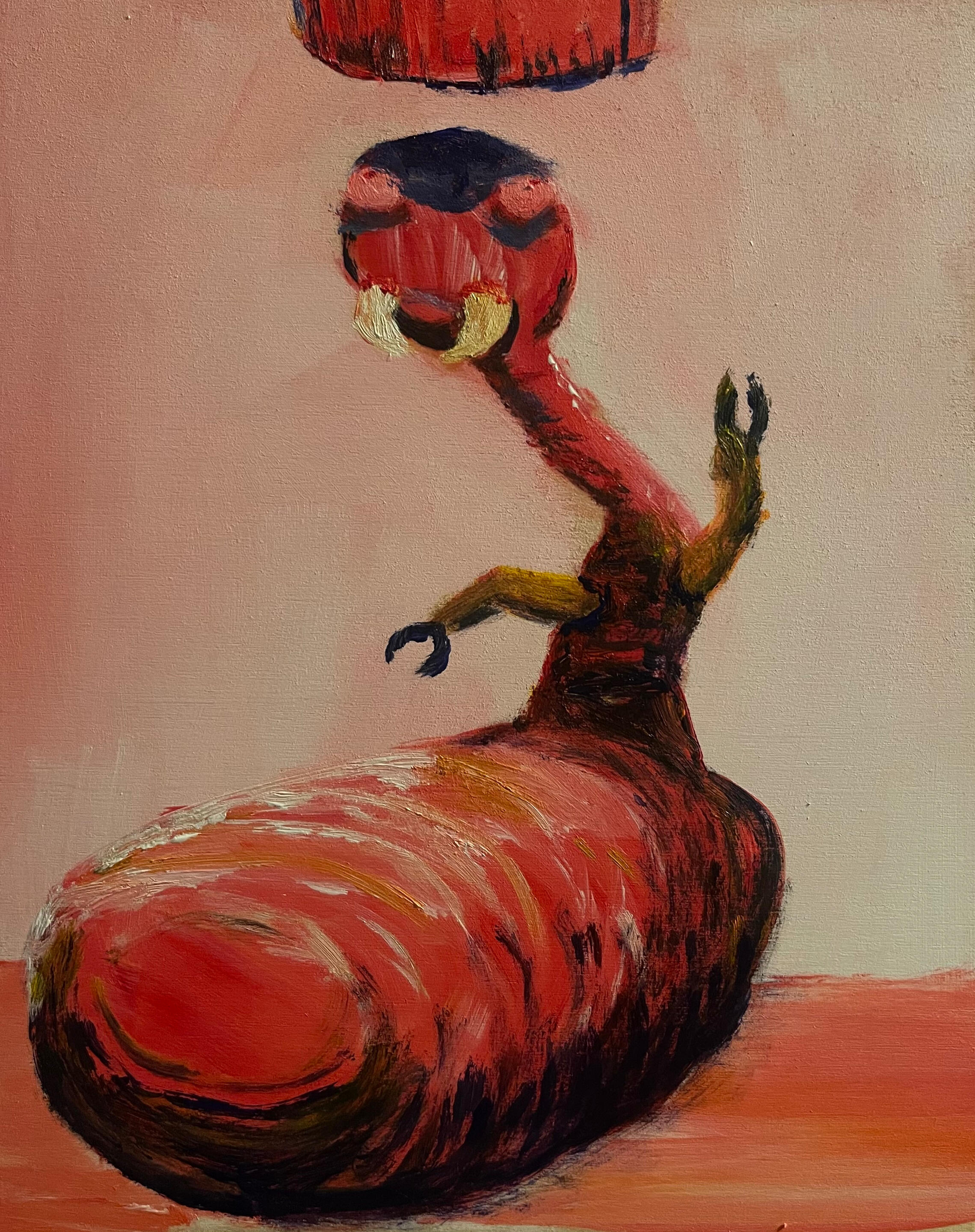 Hammertime, 8"x10" acrylic on wood, 2026