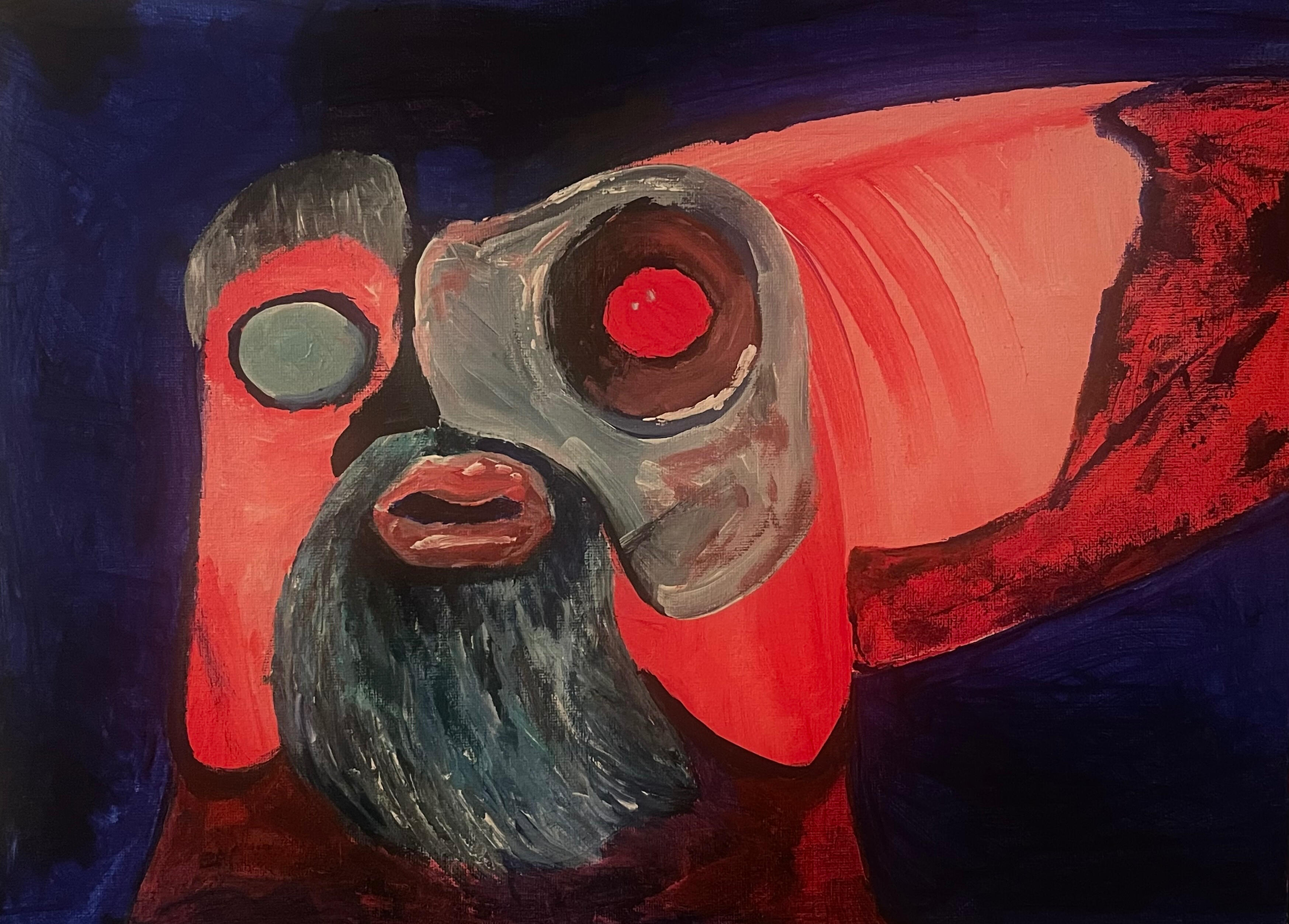CyberSquid, Acrylic on Canvas, 2026